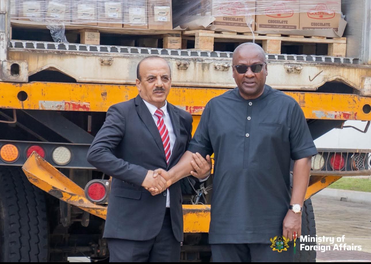 Ghana : John Mahama envoie 40 tonnes d’aide à Gaza