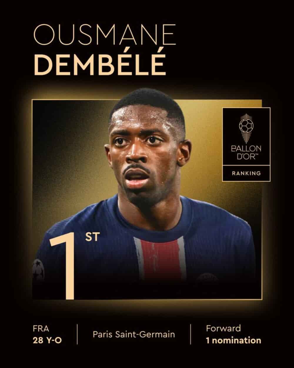 Ballon d&rsquo;Or 2025: Ousmane Dembélé, la consécration d’une carrière forgée dans la résilience ,,,,,,,,,,