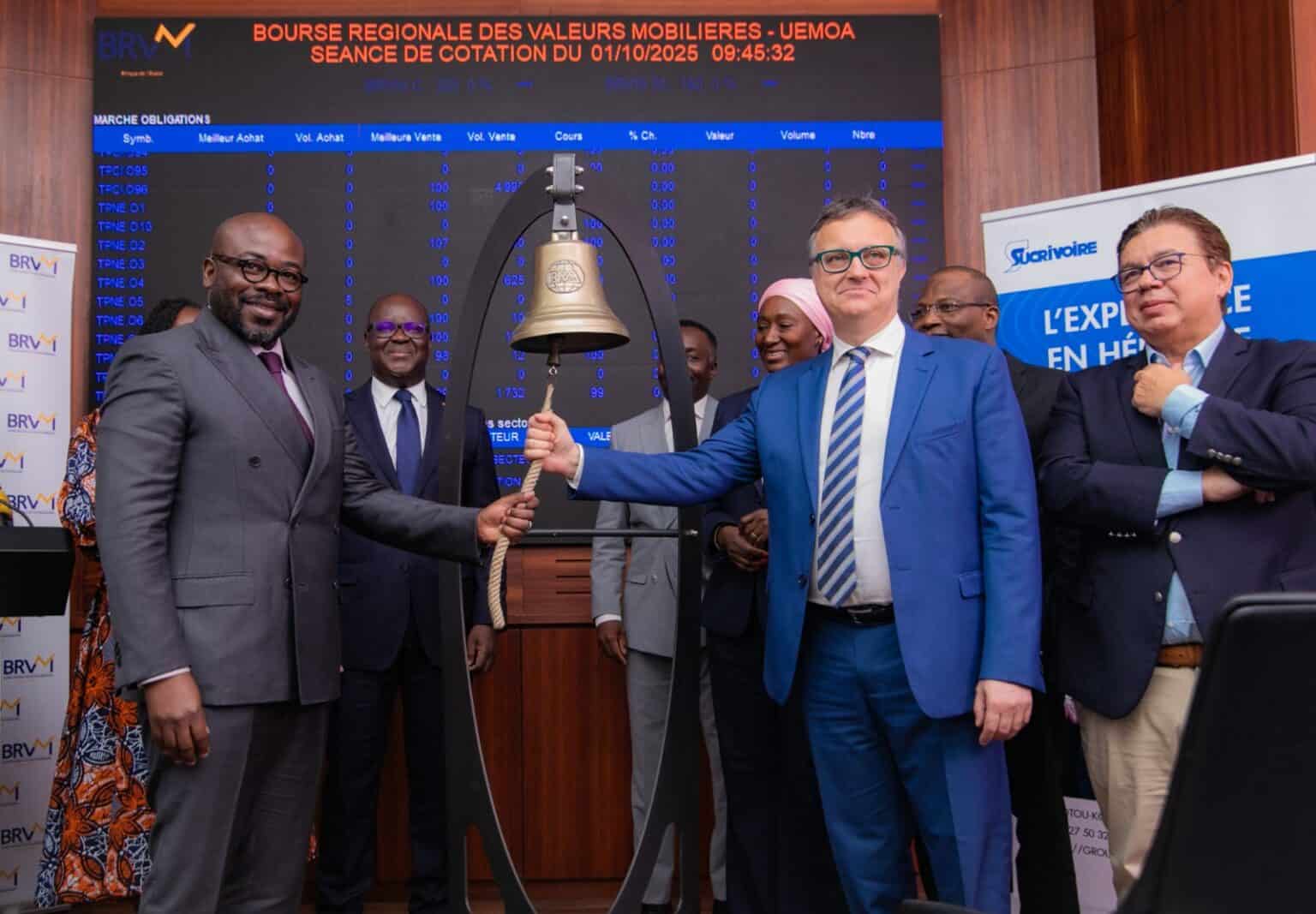 BRVM : Sucrivoire marque un tournant historique dans le financement régional