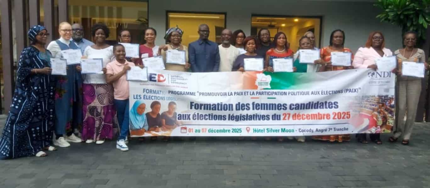 Législatives 2025 : Dix-sept candidates formées par le NDI pour renforcer la participation féminine en politique