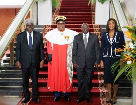 Installation du président du Conseil d’État : En Côte d’Ivoire, Ibrahime Coulibaly-Kuibiert prête serment et entre en fonction