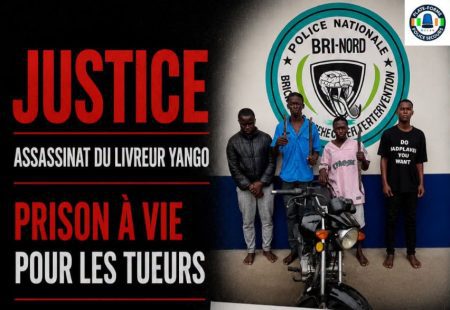 Meurtre d’un livreur Yango à Cocody : les auteurs condamnés à la perpétuité par la justice ivoirienne