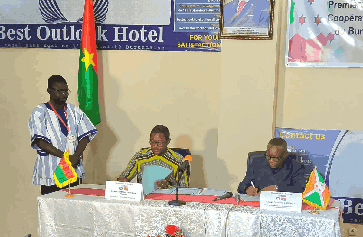 Burkina Faso-Burundi : 14 accords pour donner un nouvel élan à la coopération entre Ouagadougou et Bujumbura