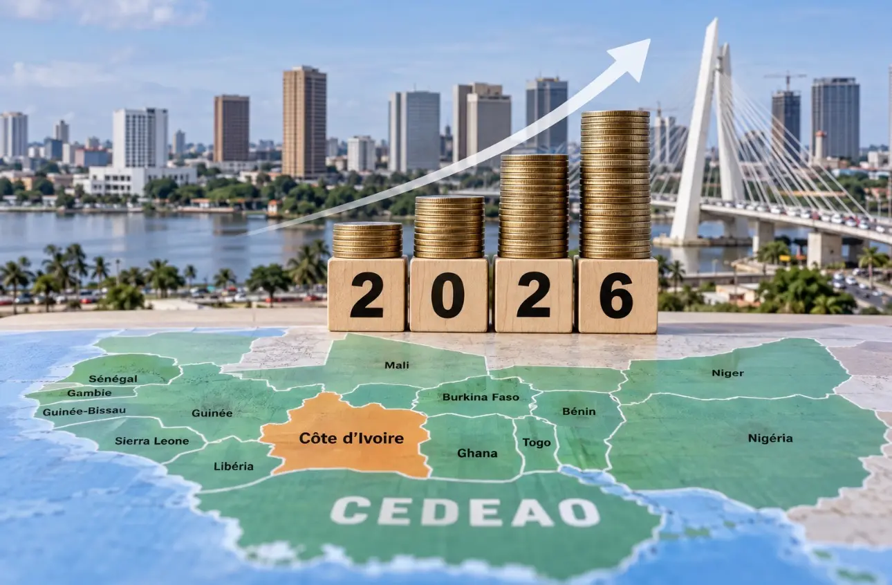Croissance en Afrique de l’Ouest : la Côte d’Ivoire derrière la Guinée, le Bénin et le Niger en 2026